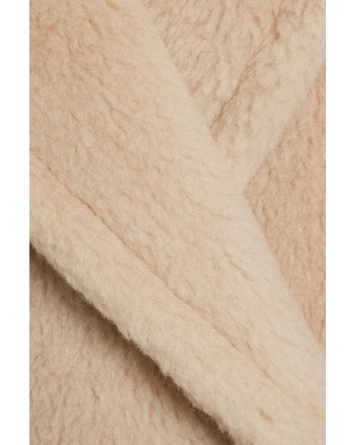 Max Mara Natural Primo Double-Breasted Camel, Wool And Silk-Blend Coat