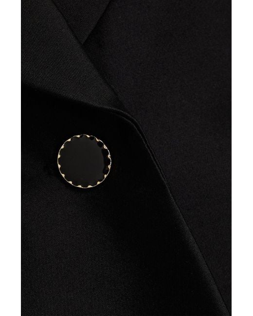 Zimmermann Black Wool And Silk-blend Blazer