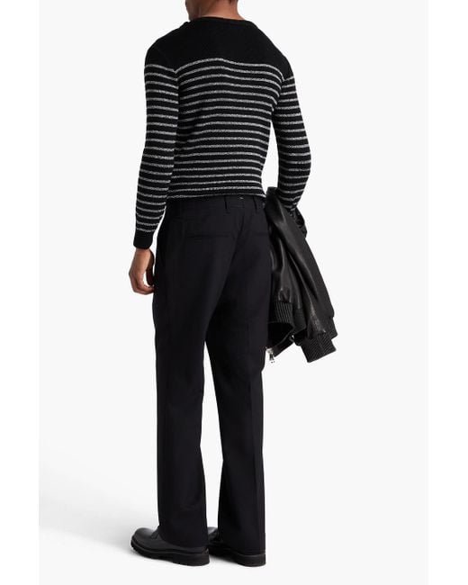 Rag & Bone Black Butler Wool-Blend Twill Pants for men
