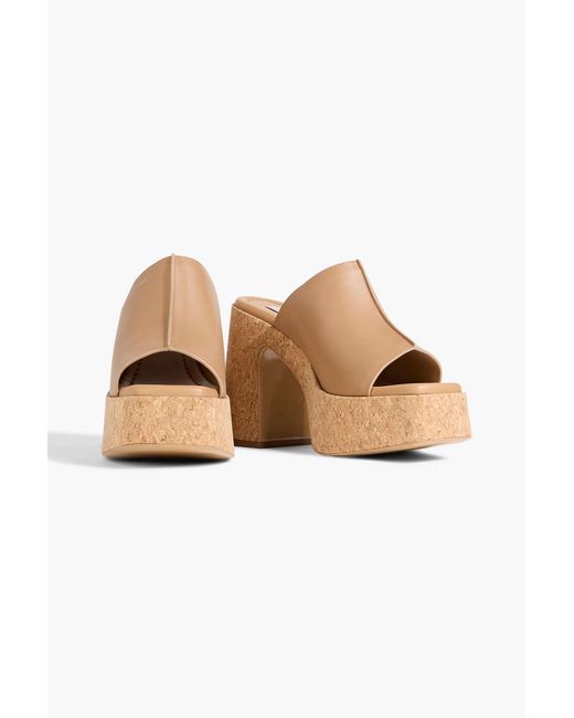 Stella McCartney White Skylar Platform Mules