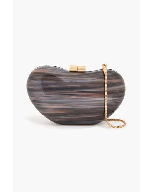 Jonathan Simkhai Gray Shadow Acrylic Box Clutch