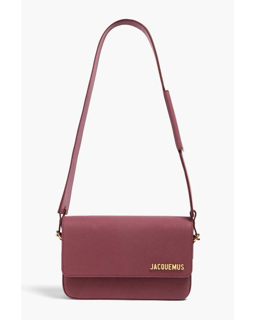 Jacquemus Red Le Carinu Leather Shoulder Bag