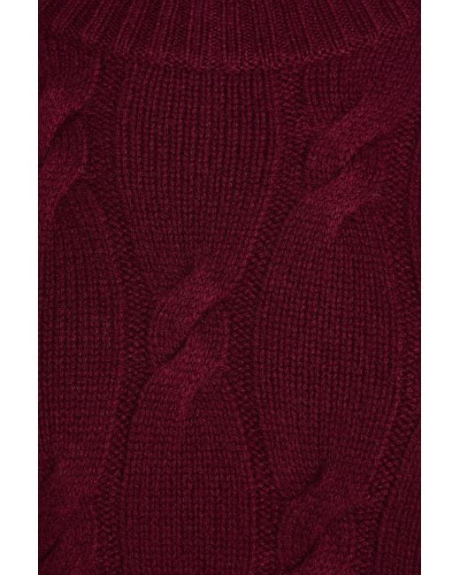 arch4 Purple Whitsan Cable-Knit Cashmere Sweater