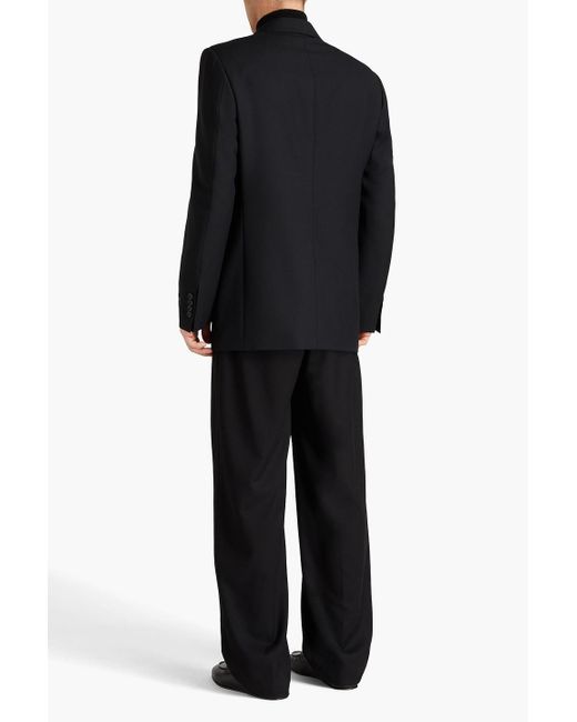 Canali Black Wool Suit Jacket for men