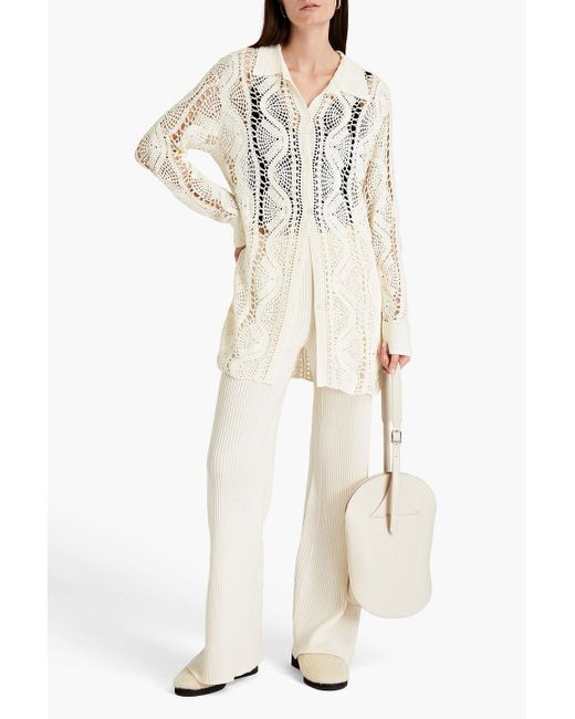 Helmut Lang Synthetic Crocheted Shirt 