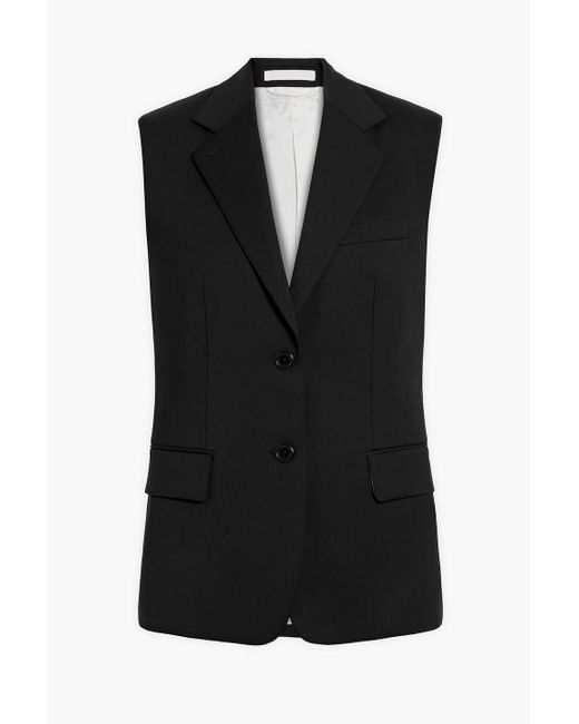 Helmut Lang Wool Vest in Black | Lyst