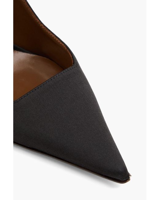 Giuseppe Zanotti Black Chan Crystal-Embellished Satin Mary Jane Pumps