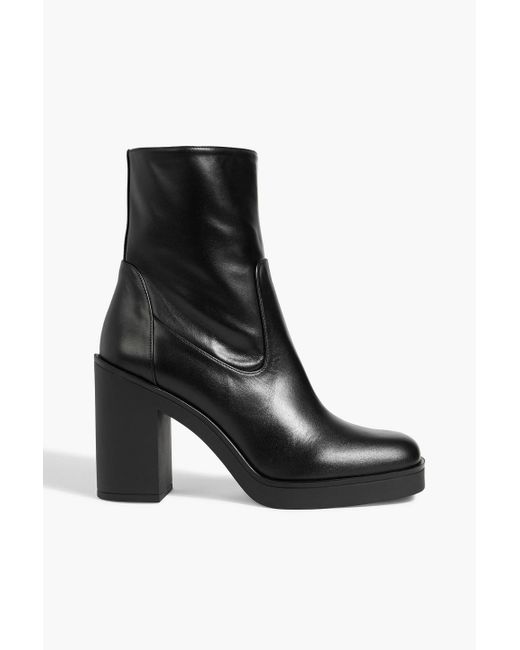 Stuart Weitzman Black Bethenny 80 ankle boots aus leder