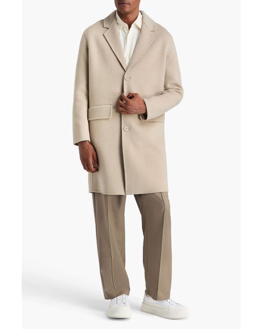 Sandro Natural Wool Coat for men