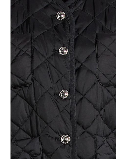 Maje Black Quilted Shell Jacket