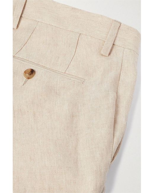 Mr P. Natural Phillip Tapered Linen Suit Pants for men
