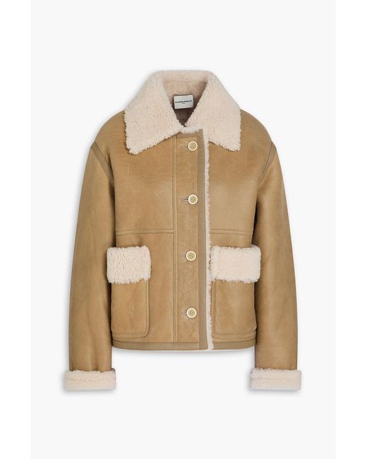 Claudie Pierlot Natural Shearling Jacket