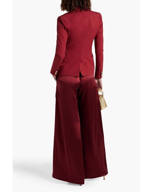 10 Crosby Derek Lam Red Allir Cotton-blend Twill Blazer