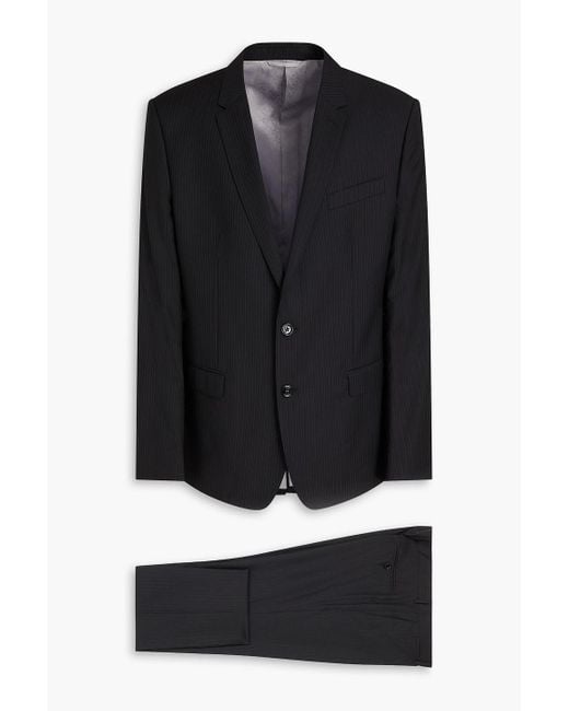 Dolce & Gabbana Black Wool Suit for men