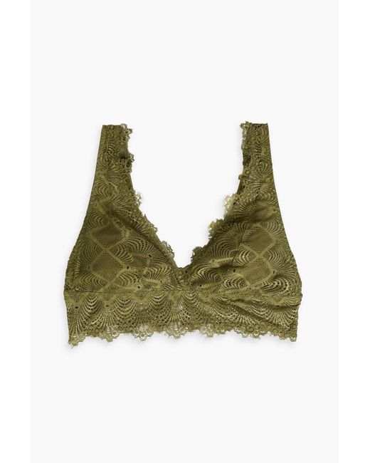 Cosabella Green Allure Stretch-lace Bralette