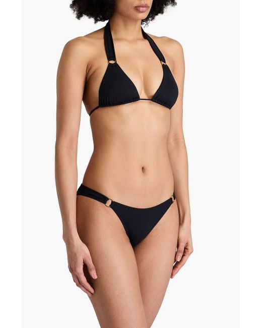 Melissa Odabash Black Caracas Triangle Bikini Top