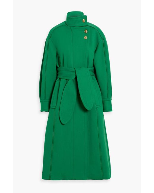 Zimmermann Green Belted Twill Coat