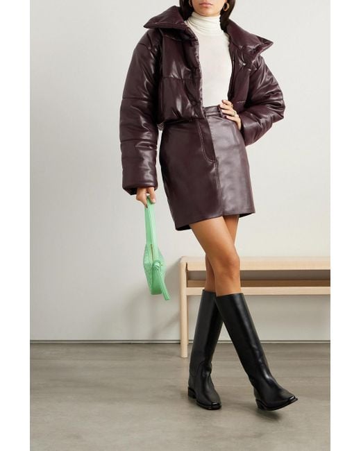 Nanushka Brown Miray Okobortm Mini Skirt