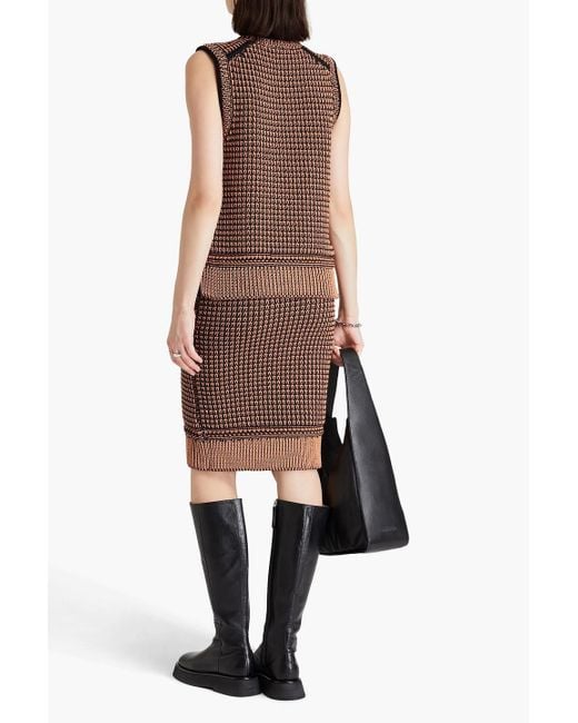 3.1 Phillip Lim Brown Two-Tone Knitted Vest