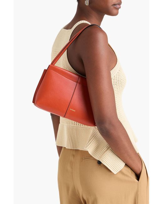 Wandler Red Carly Leather Shoulder Bag