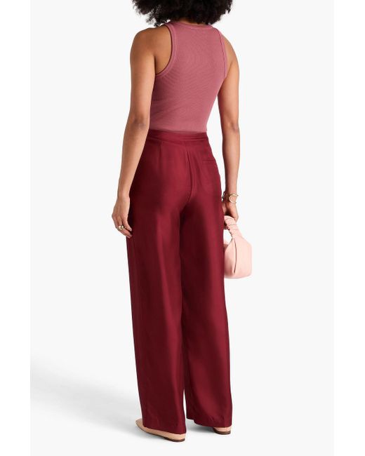 Vince Pink Ribbed Jersey Tank