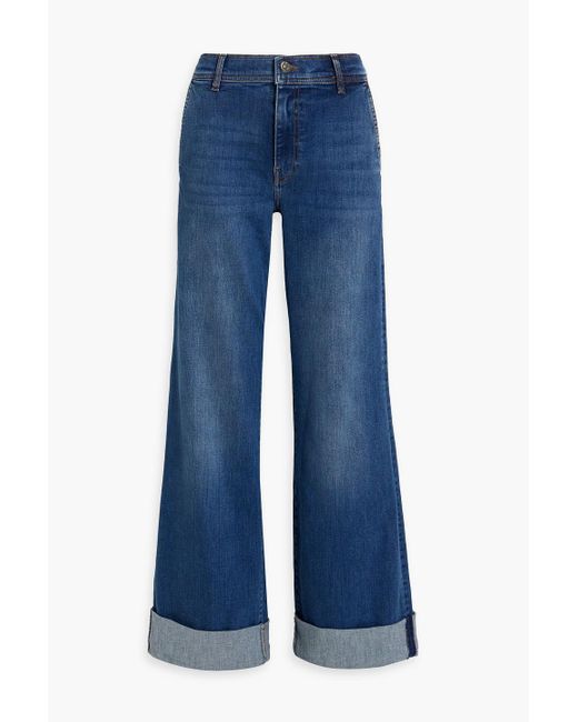 Tomorrow Denim Blue Kersee High-rise Wide-leg Jeans