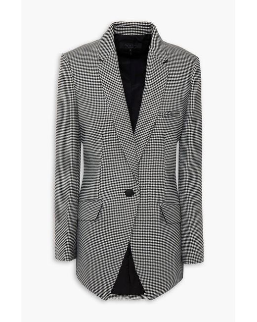 Rag & Bone Gray Andre Houndstooth Woven Blazer