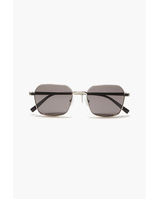 Dunhill Metallic Rectangle-frame Acetate Sunglasses for men