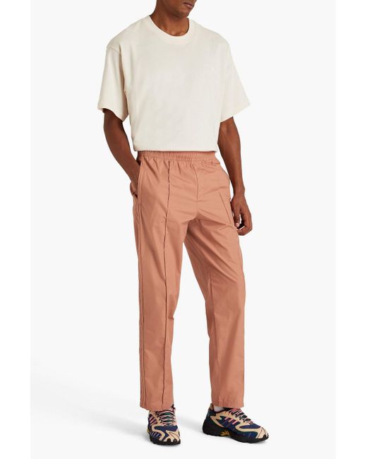 Adidas Originals Pink Cotton-blend Drawstring Pants for men