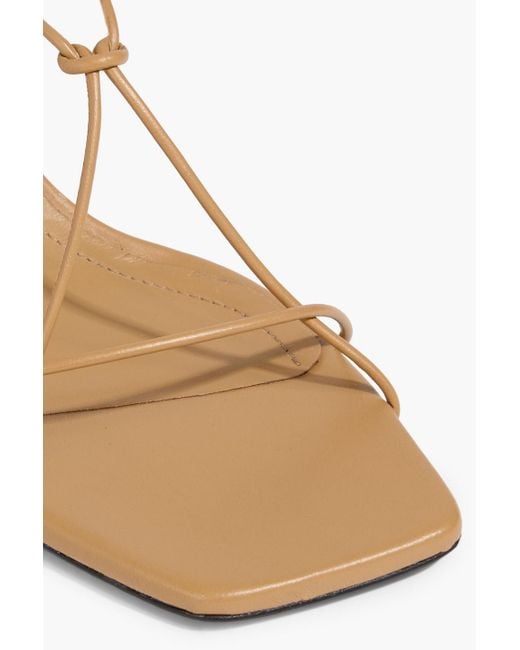 Totême  Natural The Knot Leather Sandals