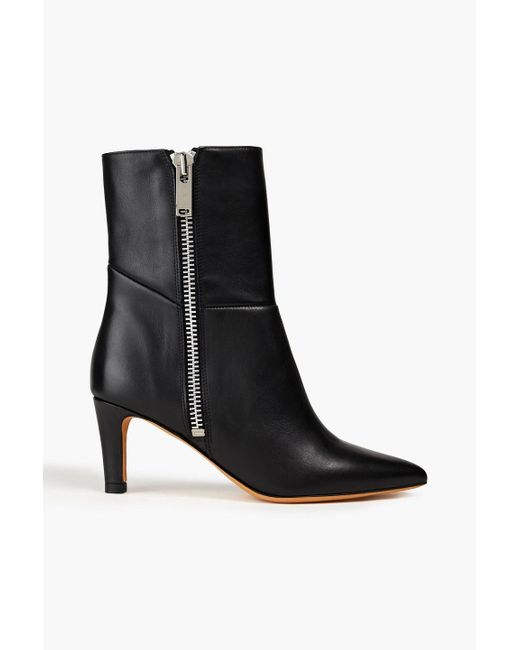 IRO Black Calde Leather Ankle Boots