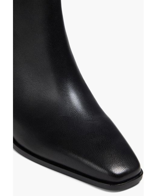 Vince Black Gema Leather Ankle Boots