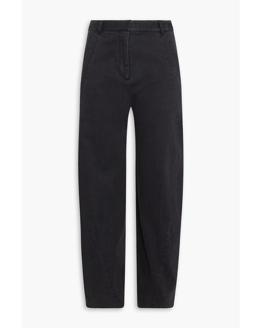 Palmer//Harding Blue High-rise Tapered Jeans