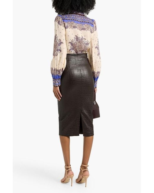 Zimmermann White Paisley-Print Ramie Shirt