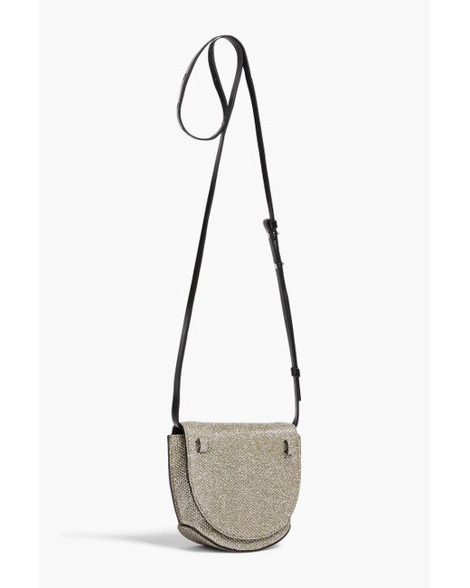 Metallic messenger deals bag