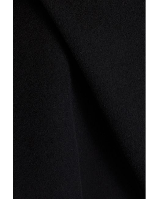 Valentino Garavani Black Brushed Wool And Cashmere-blend Felt Cape