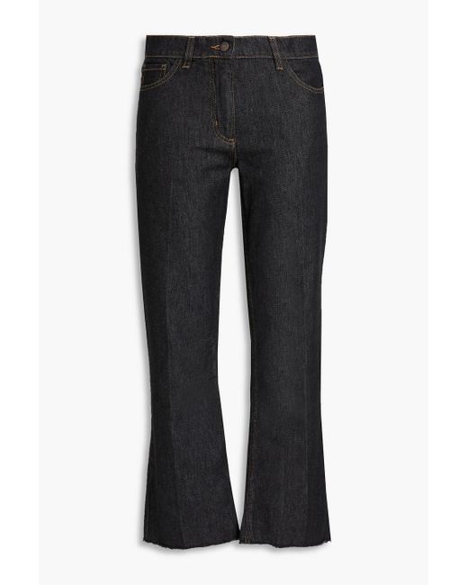 Magda Butrym Black Mid-Rise Kick-Flare Jeans