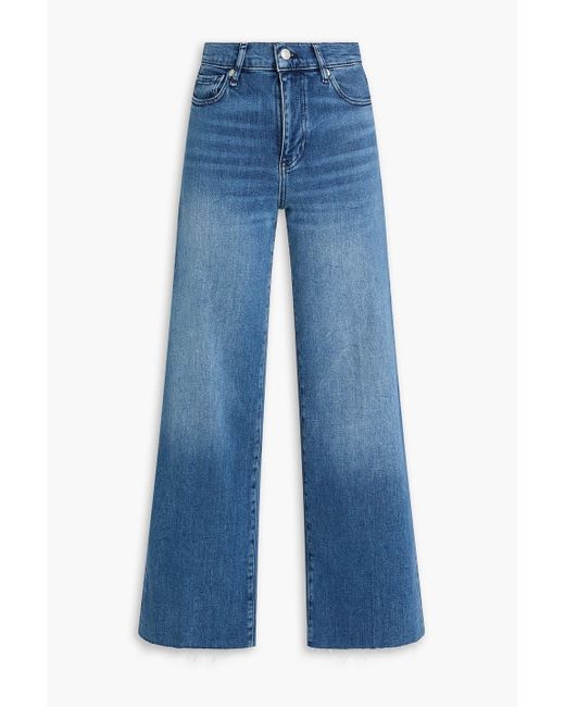 FRAME Blue Le Slim Palazzo High-Rise Wide-Leg Jeans