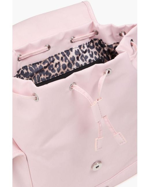 Ganni Pink Bucky Shell Backpack