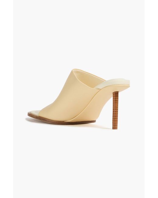Jacquemus White Leather Mules