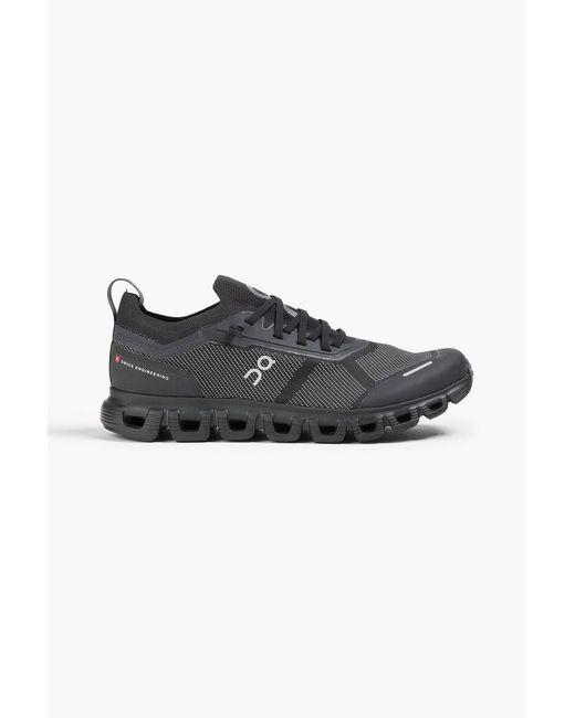 On Shoes Black Versa Stretch-knit Sneakers for men