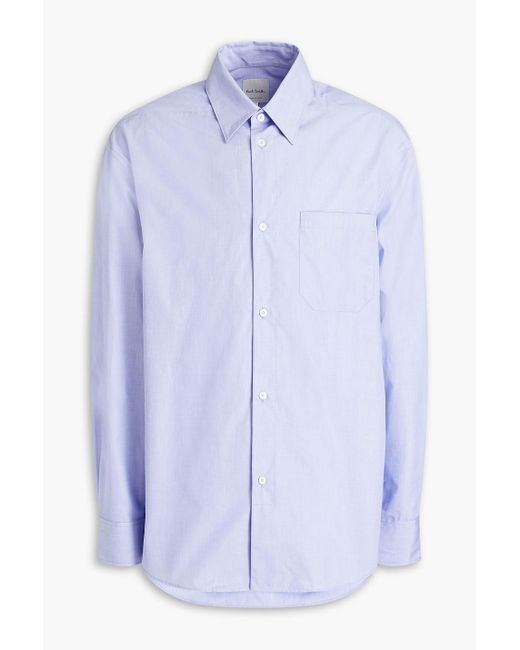 Paul Smith Blue Cotton-chambray Shirt for men