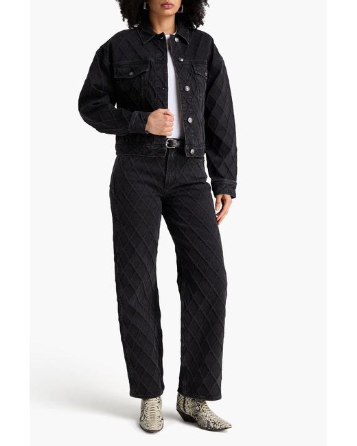 Rag & Bone Black Ryan Denim Jacket