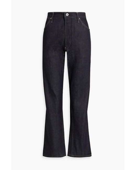 Jil Sander Blue High-rise Straight-leg Jeans