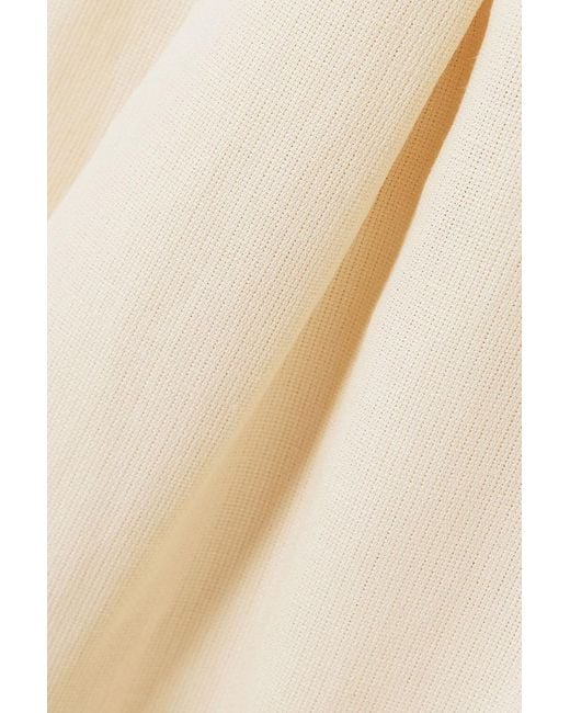 Ralph Lauren White Avrill Linen And Silk-Blend Tapered Pants