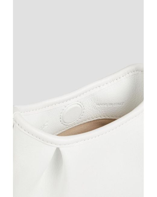 Elleme White Dimple Pebbled-leather Tote