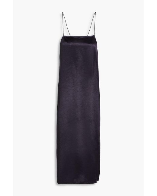 Tibi Blue Satin-crepe Midi Slip Dress