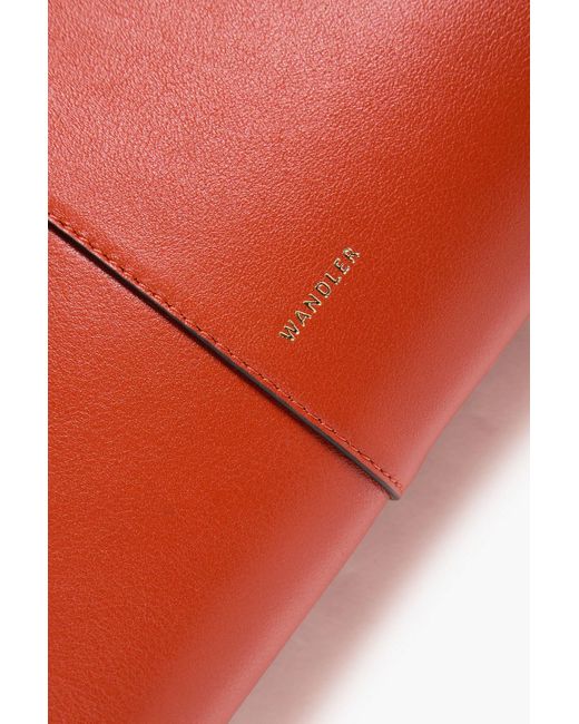 Wandler Red Carly Leather Shoulder Bag