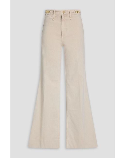 Rag & Bone Natural Skylar High-rise Flared Jeans
