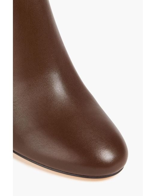 Stuart Weitzman Brown Celina 60 Leather Knee Boots